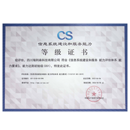 信息系統(tǒng)建設(shè)和服務(wù)能力登記證書(shū)